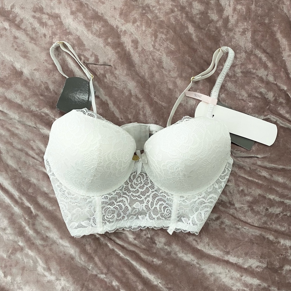 White bustier